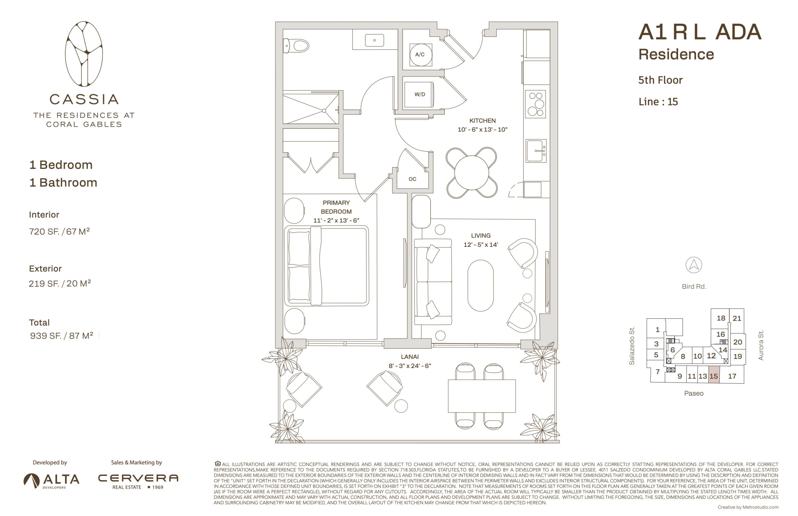 LINE 15 - A1 R L ADA