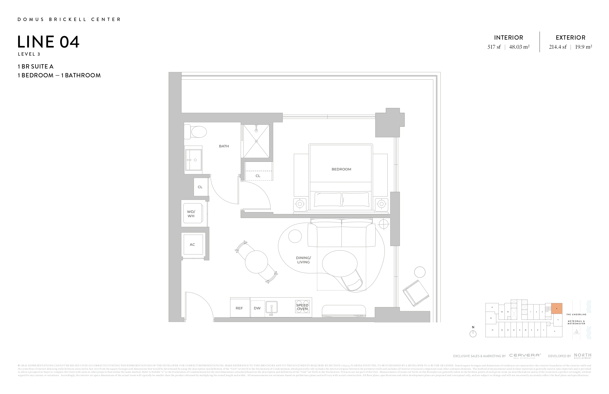 1 BR SUITE A |  LEVEL 3