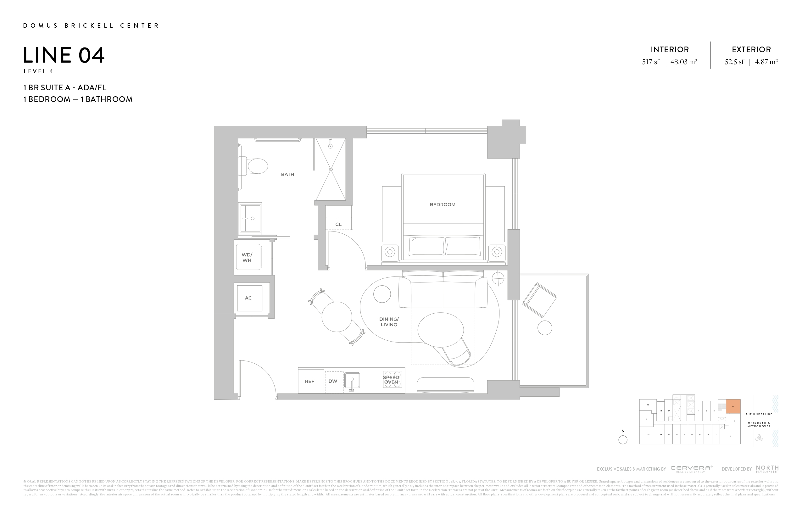 1 BR SUITE A - ADA/FL | LEVEL 4