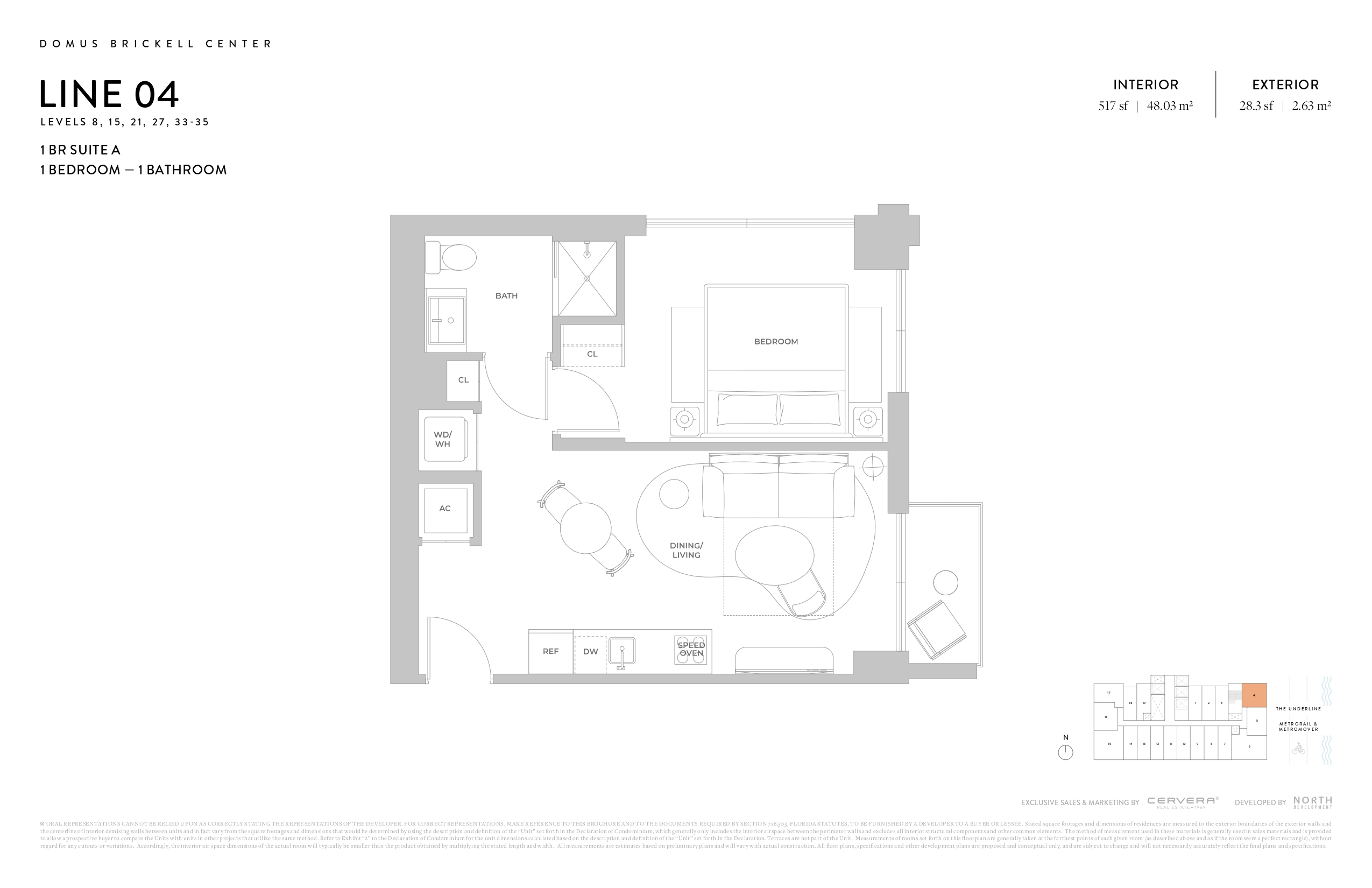 1 BR SUITE A | LEVELS 8, 15, 21, 27, 33-35