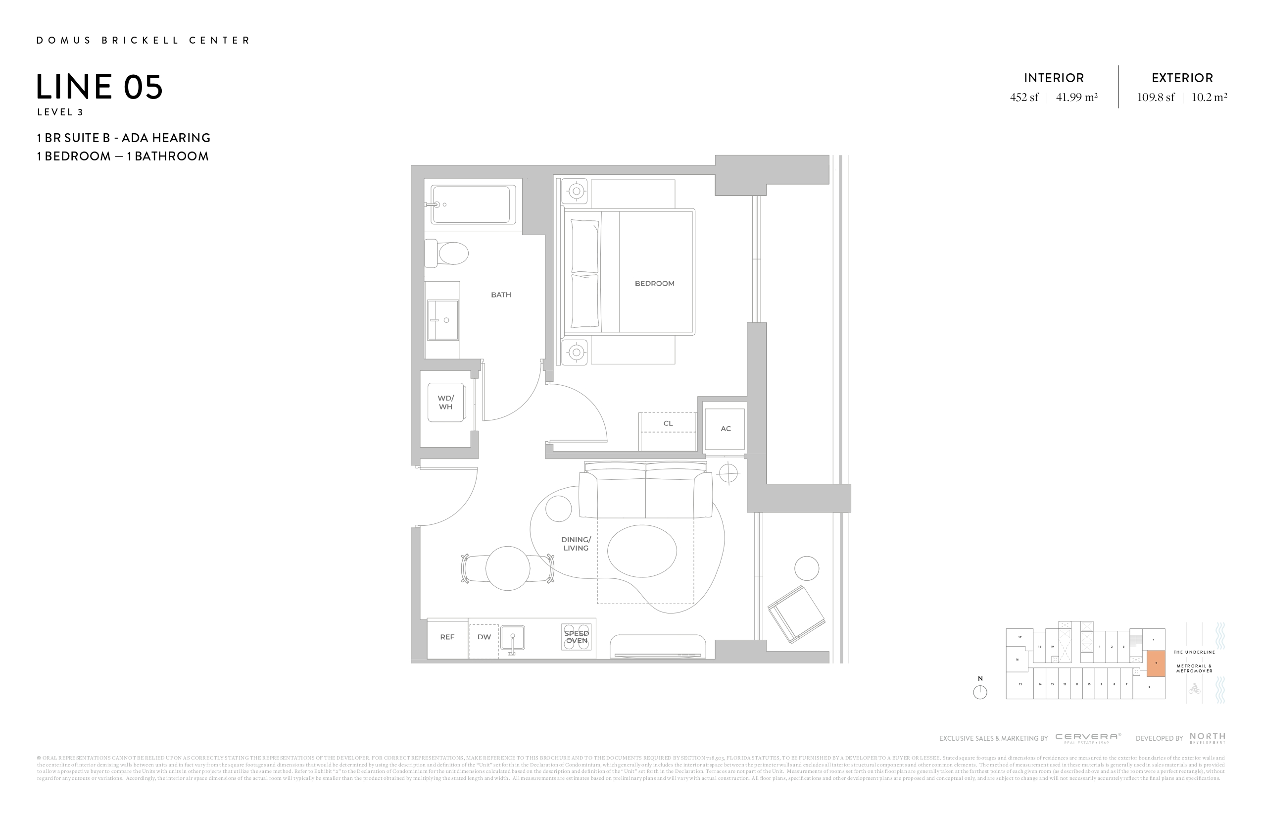1 BR SUITE B - ADA HEARING | LEVEL 3