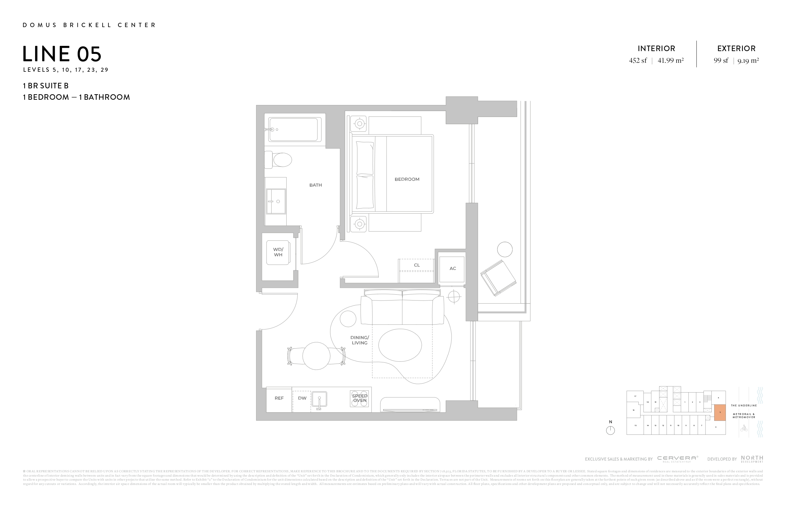 1 BR SUITE B | LEVELS 5, 10, 17, 23, 29