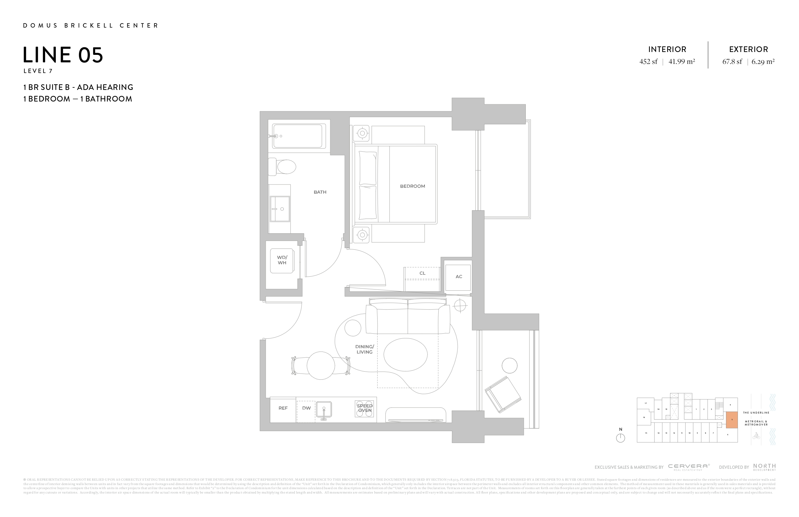 1 BR SUITE B - ADA HEARING | LEVEL 7