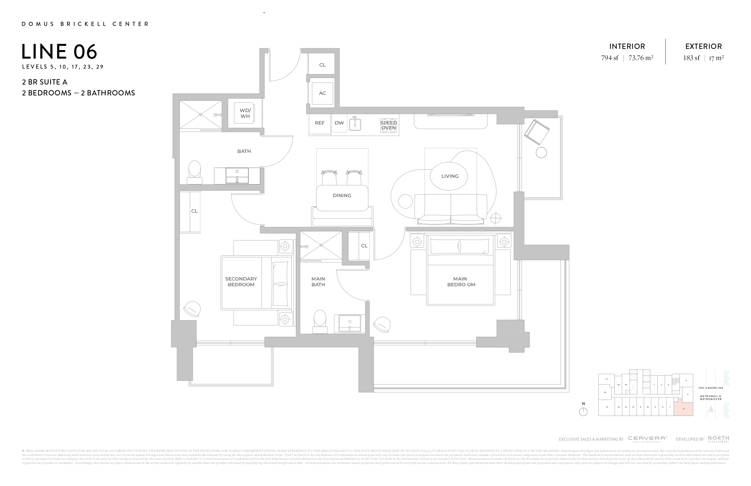 2 BR SUITE A | LEVELS 5, 10, 17, 23, 29