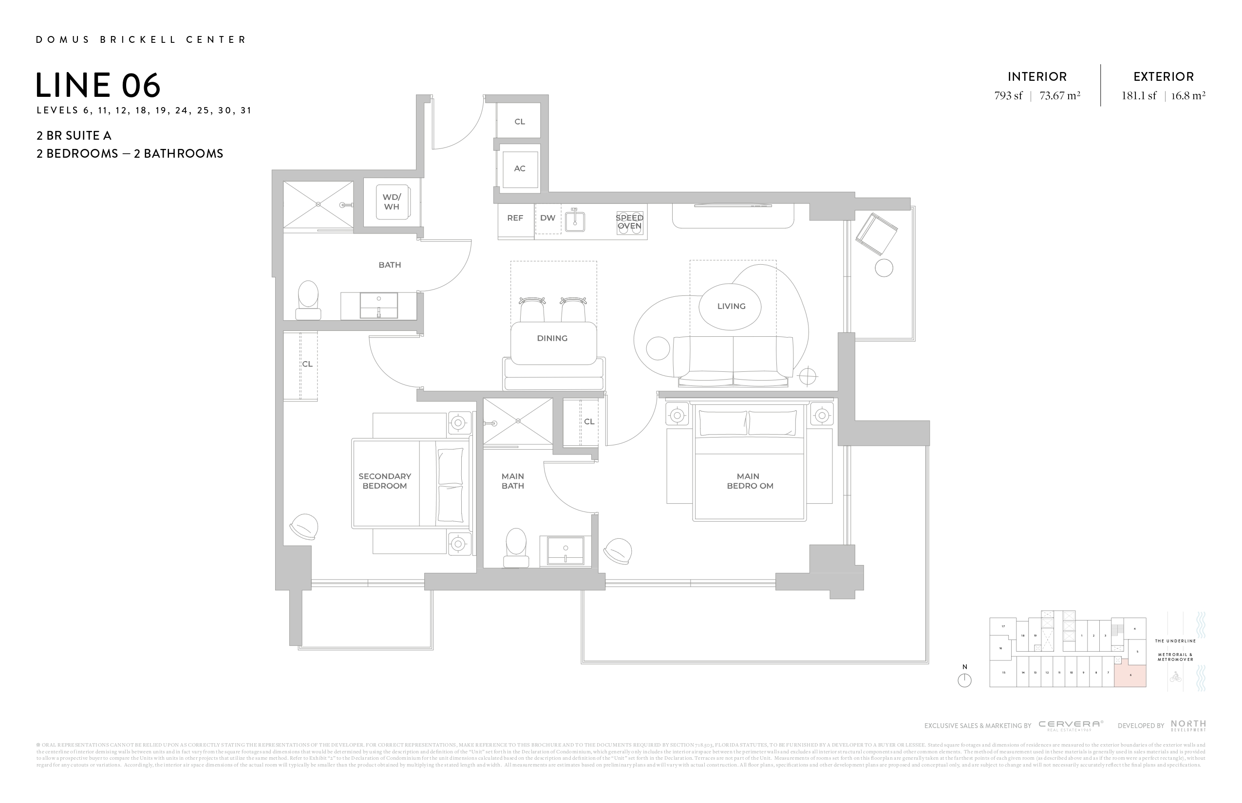2 BR SUITE A | LEVELS 6, 11, 12, 18, 19, 24, 25, 30, 31