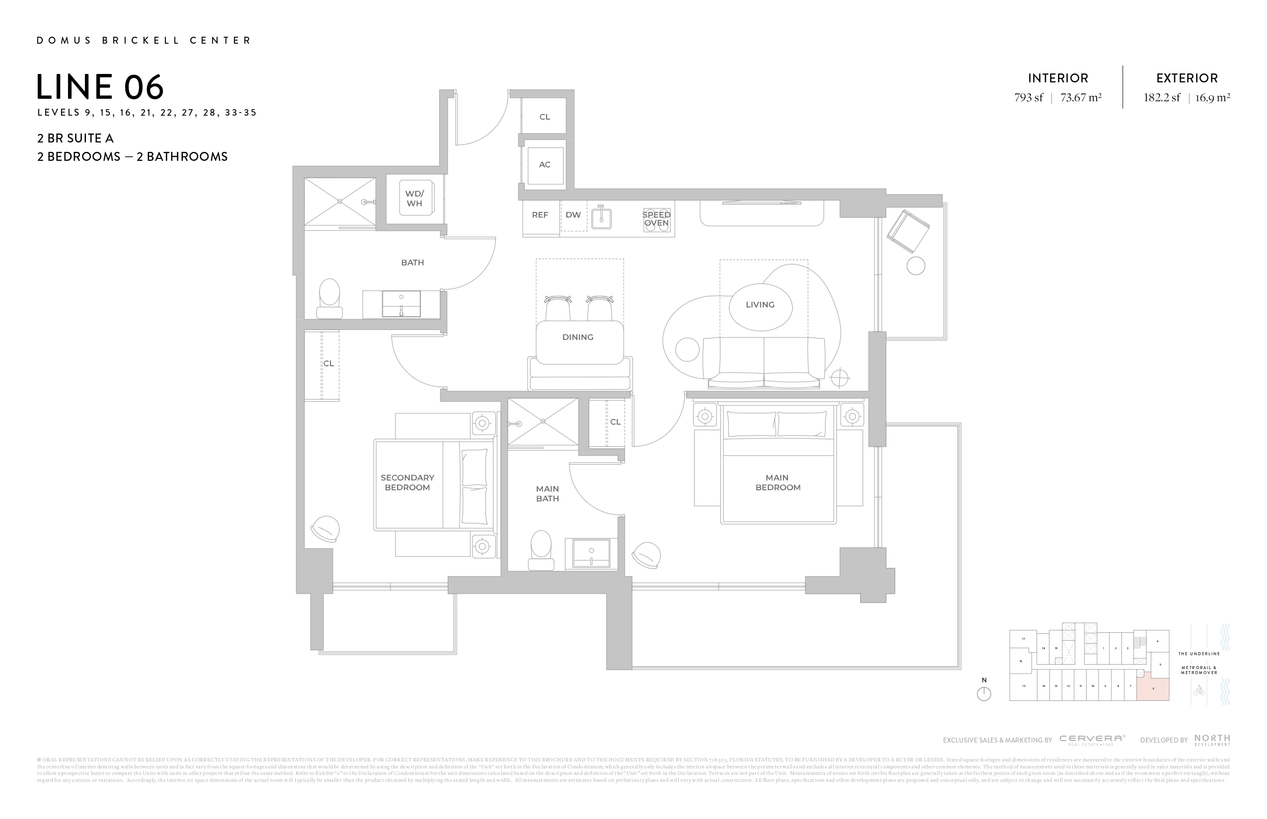 2 BR SUITE A | LEVELS 9, 15, 16, 21, 22, 27, 28, 33-35
