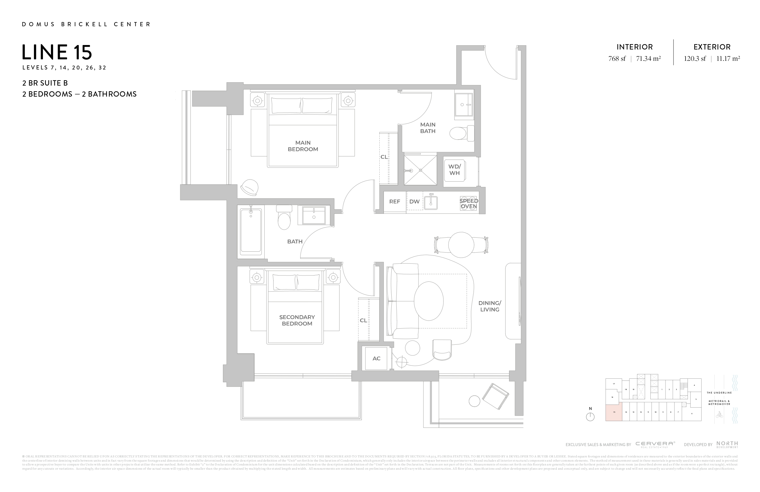 2 BR SUITE B | LEVELS 7, 14, 20, 26, 32