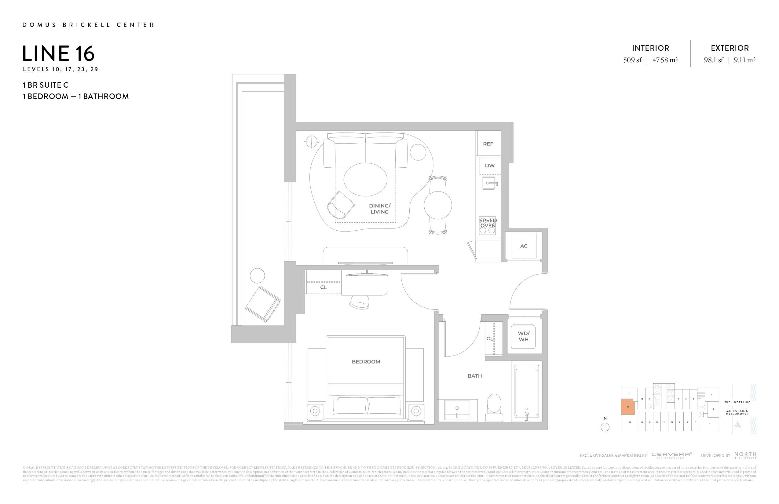 1 BR SUITE C | LEVELS 10, 17, 23, 29