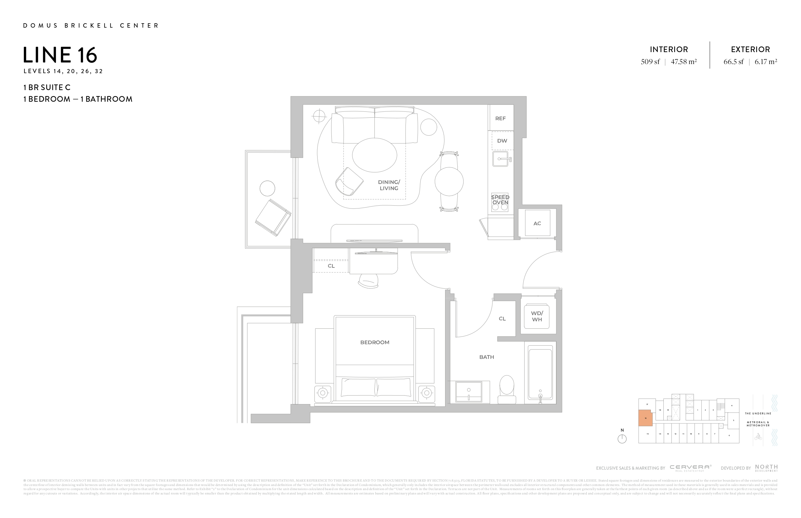 1 BR SUITE C | LEVELS 14, 20, 26, 32