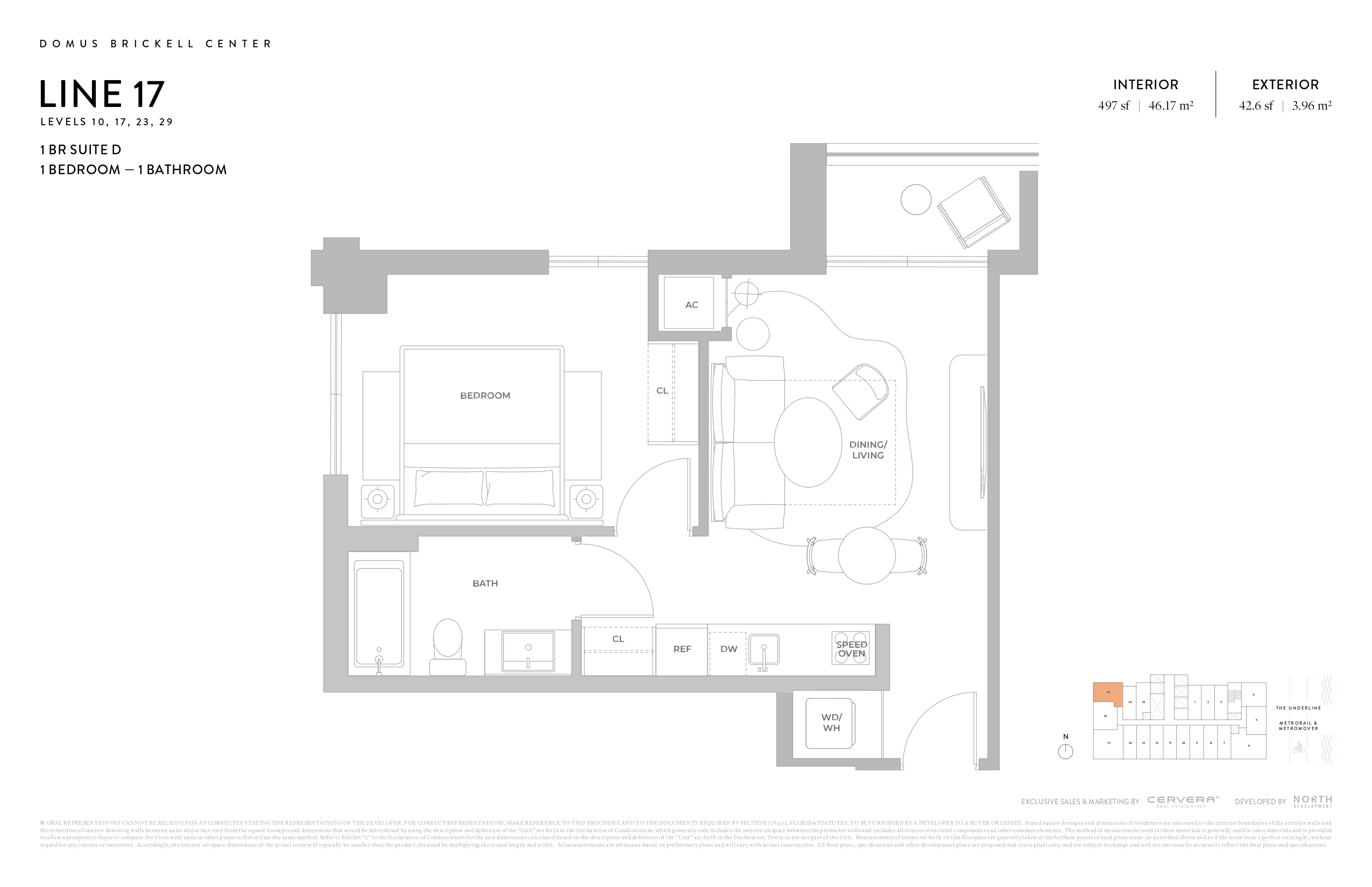 1 BR SUITE D | LEVELS 10, 17, 23, 29