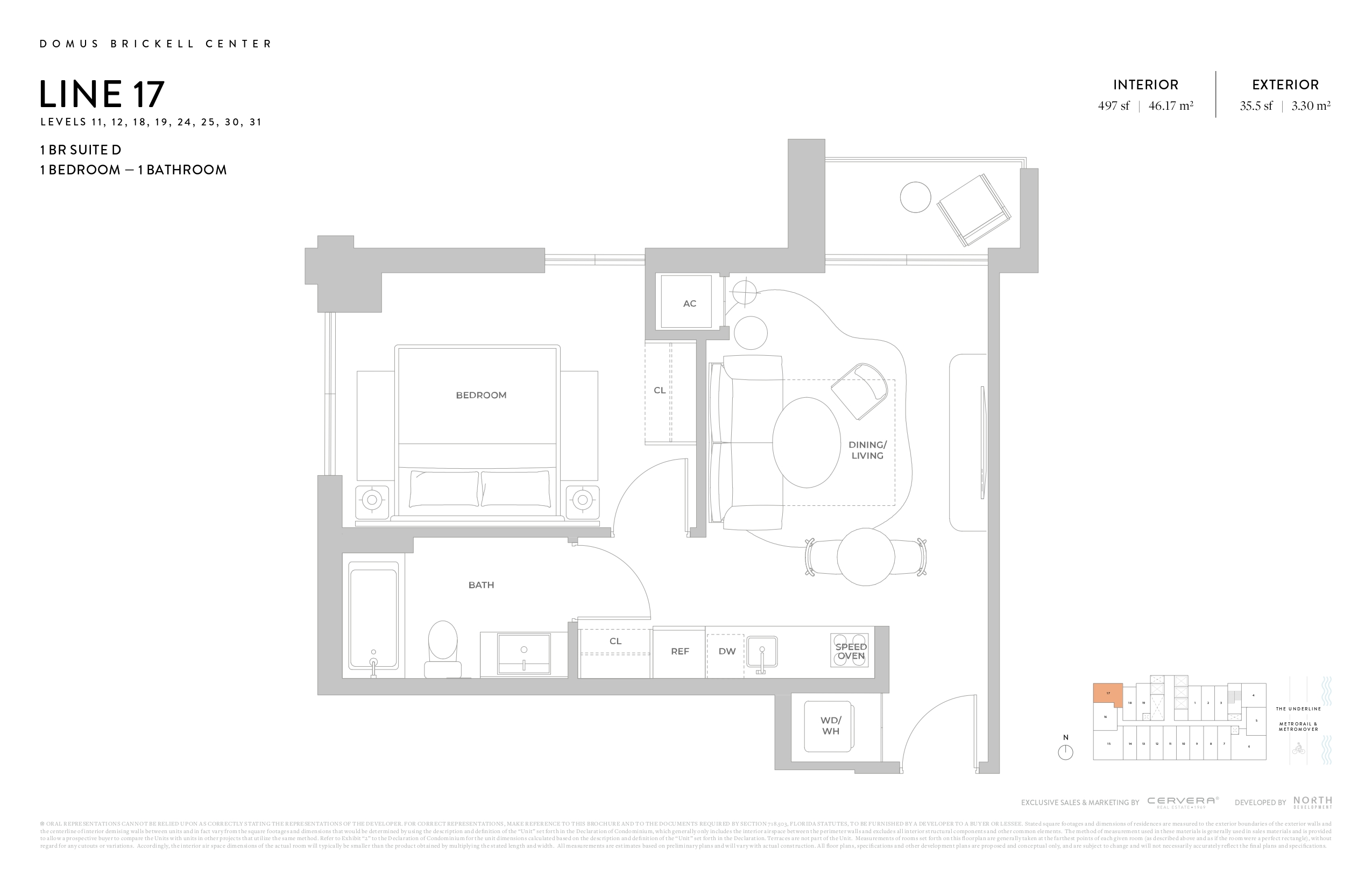 1 BR SUITE D | LEVELS 11, 12, 18, 19, 24, 25, 30, 31