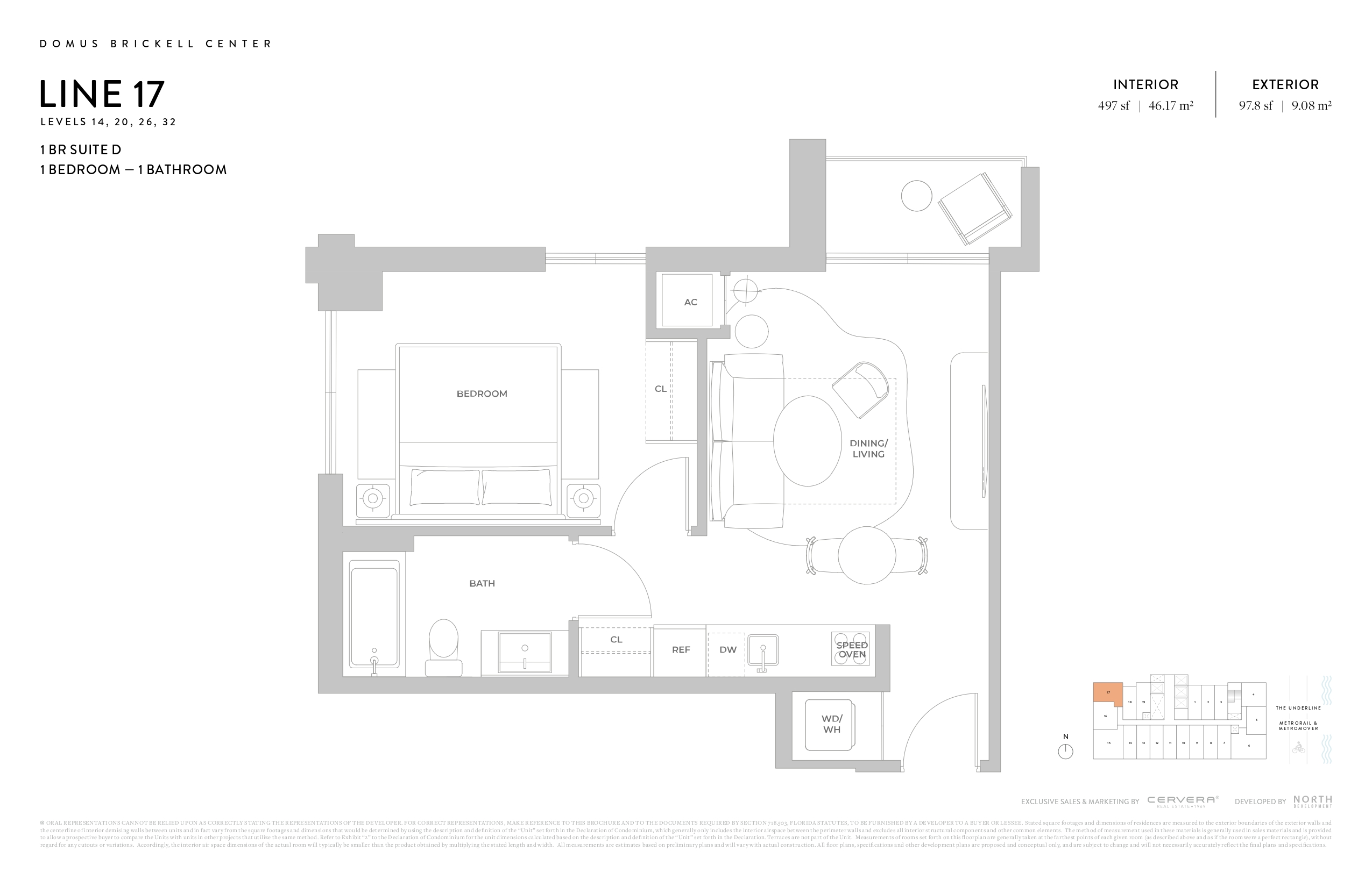 1 BR SUITE D | LEVELS 14, 20, 26, 32